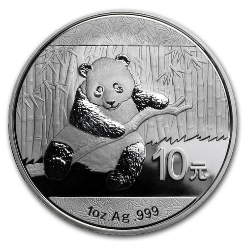 Chinese Panda 1 oz 2014 (8.000.000 oplage), Postzegels en Munten, Munten | Azië, Oost-Azië, Losse munt, Zilver, Verzenden