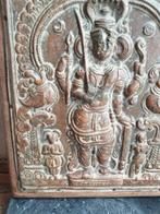 Koperplaatje shivaïsta - Koper - India - de achttiende eeuw, Antiek en Kunst, Kunst | Niet-Westerse kunst