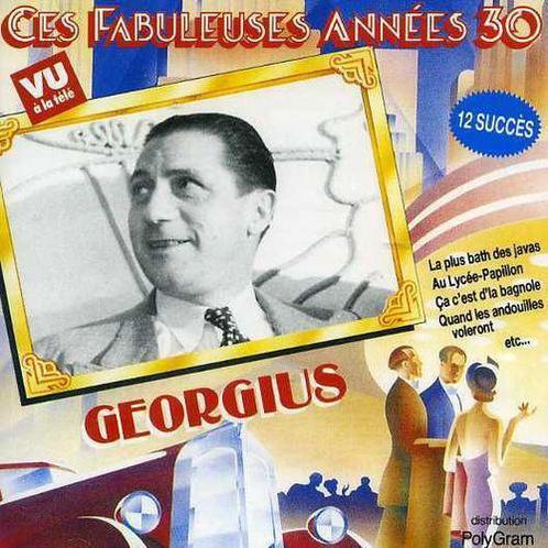 cd - Georgius - Ces Fabuleuses AnnÃ©es 30 Georgius, Cd's en Dvd's, Cd's | Overige Cd's, Zo goed als nieuw, Verzenden