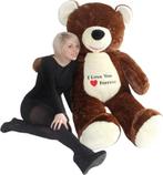 XXL bruine teddybeer 180 cm - Luxe kwaliteit - Ideaal als..., Kinderen en Baby's, Speelgoed | Knuffels en Pluche, Ophalen of Verzenden