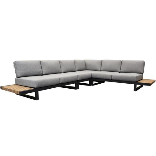 Ravenna platform hoek loungeset 4 delig antraciet aluminium, Tuin en Terras, Tuinsets en Loungesets, Nieuw, Ophalen of Verzenden