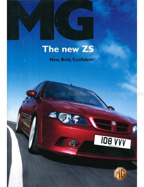 2005 MG ZS BROCHURE ENGELS, Boeken, Auto's | Folders en Tijdschriften