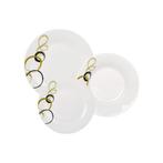 Bella Fiore 18-delige Porseleinen Bordenset – Luxe, Ophalen of Verzenden, Nieuw