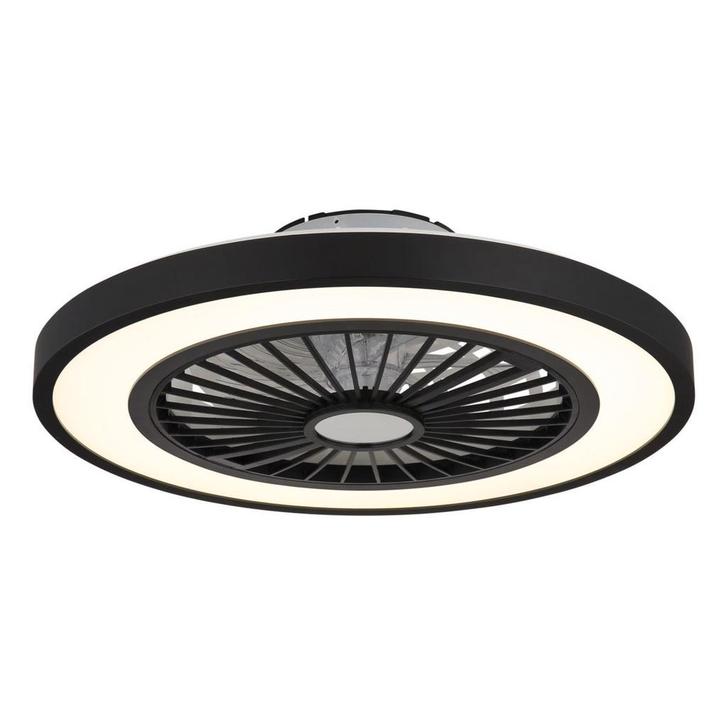 Plafondventilator met lamp BLIZZAK Ø54CM 45 Watt Matt zwart, Witgoed en Apparatuur, Ventilatoren, Plafondventilator, Nieuw, Ophalen of Verzenden