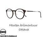 DWIH - Houten brilmontuur - Ottawa - Ebben, Nieuw