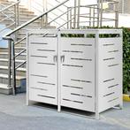 [en.casa] Containerombouw Fahrenwalde rvs 116x132x80 cm zilv
