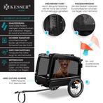 KESSER® Hondenfietskar tot 40 kg 3in1 Hondenbuggy - Fietskar, Verzenden, Nieuw