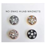 Fako Bijoux - 4x Magnetische Broche Kristal - Hoofddoek, Sieraden, Tassen en Uiterlijk, Broches, Verzenden, Nieuw