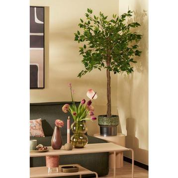 Ficus Kunstplant in Bloempot H150 x Ø50 cm Groen beschikbaar voor biedingen