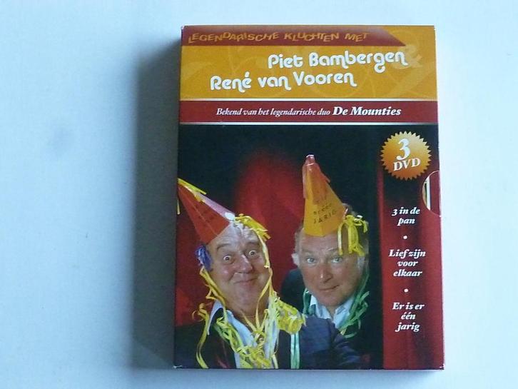 Kluchten met Piet Bambergen , Rene van Vooren (3 DVD), Cd's en Dvd's, Dvd's | Cabaret en Sketches, Zo goed als nieuw, Verzenden