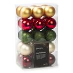 Kerstballen set | Decoris | Ø 6 cm | 30 stuks  (5-kleurig), Diversen, Kerst, Verzenden, Nieuw