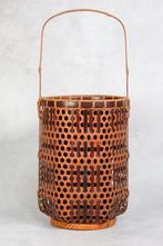 Ikebana vaas - Bamboe - Japan - Bamboe Bloemenmand (Zonder, Antiek en Kunst