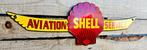 Vintage Shell Aviation emaille bord uitgesneden, Verzamelen, Verzenden, Nieuw