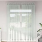 vidaXL Gordijnen voile met lussen 2 st 140x260 cm lichtgrijs, Huis en Inrichting, Stoffering | Gordijnen en Lamellen, Verzenden
