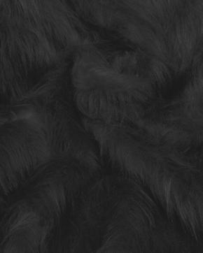 Imitatie Bont Langharig Zwart, Hobby en Vrije tijd, Stoffen en Lappen, Zwart, Nieuw