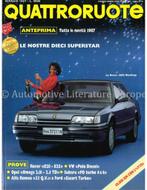 1987 QUATTRORUOTE MAGAZINE 375 ITALIAANS, Nieuw, Author
