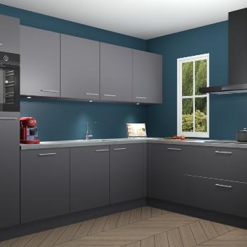 Onyxgrijze keuken Paramaribo 11508, Huis en Inrichting, Keuken | Complete keukens, Verzenden