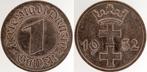Duitsland 1 Gulden 1932 Danzig vorzueglich Gdansk D15, Postzegels en Munten, Verzenden