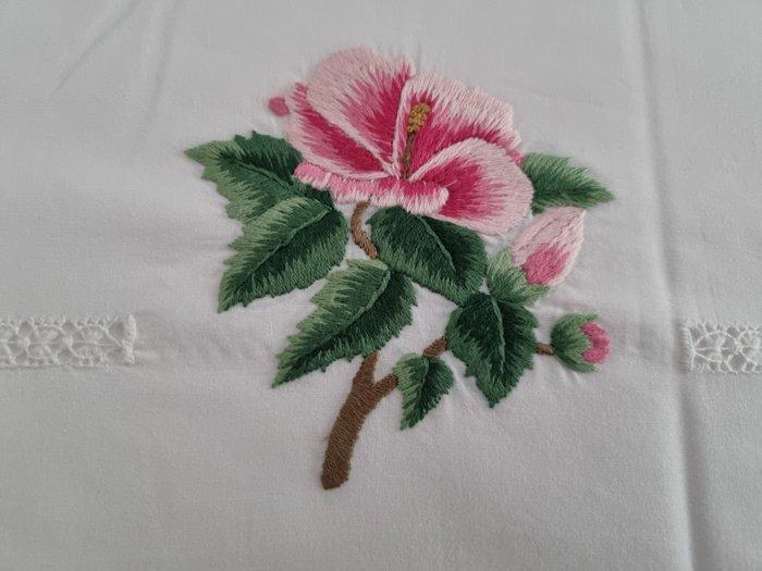 Laken - 285 cm - 270 cm, Antiek en Kunst, Antiek | Kleden en Textiel