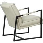 Leren Fauteuil Secret - Toledo Leer Nebbia, Huis en Inrichting, Fauteuils, Nieuw, Ophalen of Verzenden, 50 tot 75 cm, Fauteuil Secret - Toledo leer Nebbia past perfect in uw interieur als u woonstijl: Industrieel, Modern is.
