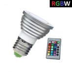 LED Spot RRGB + Koel Wit - 5 Watt - E27, Ophalen of Verzenden, Nieuw, Overige materialen, Modern