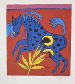 Guillaume Corneille - Het blauwe paard, 1986, Antiek en Kunst, Verzenden