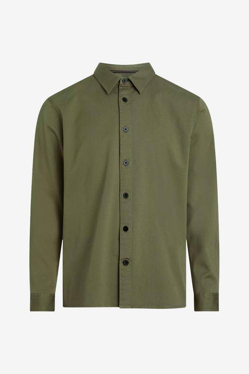 -30% Calvin Klein  Calvin Klein Monologo badge relaxed shirt, Kleding | Heren, Overhemden, Groen, Nieuw, Verzenden