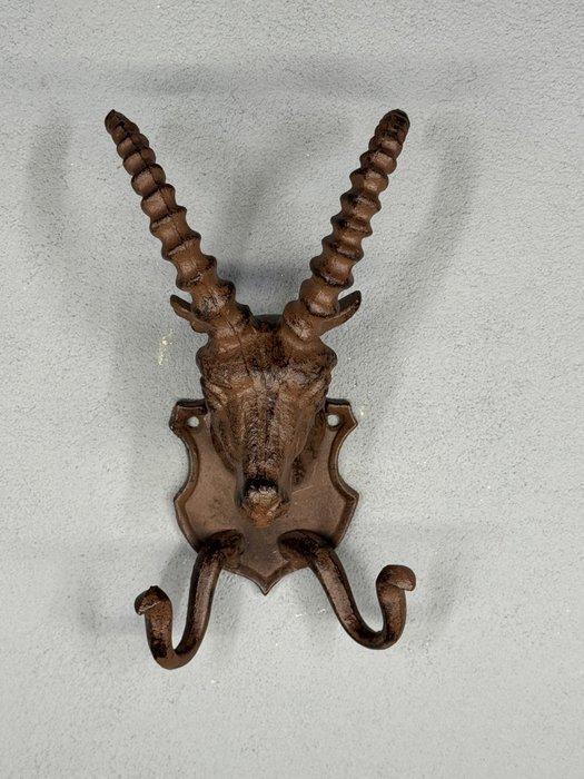 Decoratieve wandhaak in de vorm van een hertenkop - Kapstok, Antiek en Kunst, Curiosa en Brocante