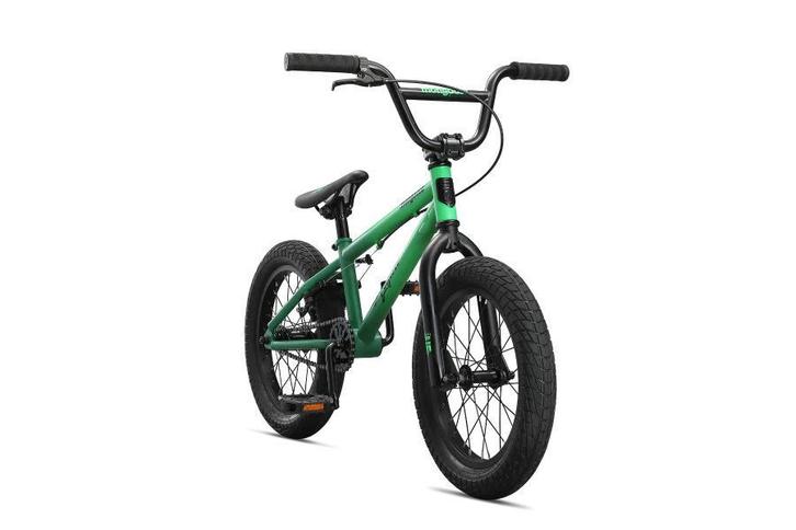 BMX Bike BMX freestyle mongoose legion L16 green 16 inch, Fietsen en Brommers, Fietsen | Crossfietsen en BMX, Voetsteunen, 16 tot 20 inch