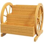 TRUUSK Bloembak Met Wagenwiel 61 X 62 X 57 Cm Weerbestendig, Verzenden, Nieuw