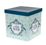 Enveloppendoos/moneybox Vintage green van 17,95 voor 9,95!, Hobby en Vrije tijd, Feestartikelen, Nieuw, Feestartikel, Geboorte of Huwelijk