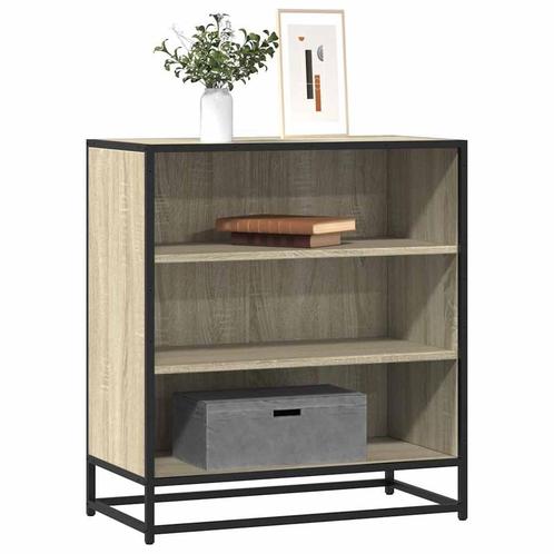 vidaXL Dressoir 68x35x76 cm bewerkt hout en metaal sonoma, Huis en Inrichting, Kasten | Dressoirs, Nieuw, Overige houtsoorten