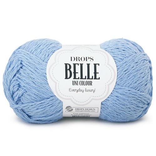 DROPS Belle Uni Colour - 15 denimblauw - Katoen Garen, Hobby en Vrije tijd, Breien en Haken, Ophalen of Verzenden