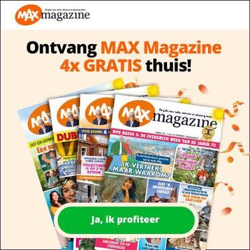 Gratis 4 proefnummers MAX Magazine beschikbaar voor biedingen