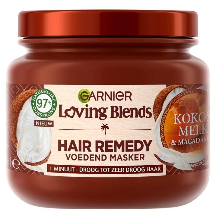Garnier Loving Blends Kokosmelk & Macadamia Haarmasker, Sieraden, Tassen en Uiterlijk, Uiterlijk | Haarverzorging, Haarverzorger of -hersteller