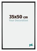 Fotolijst 35x50 cm - Zwart Hoogglans - Kunststof - Bordeaux, Verzenden, Nieuw