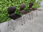 Flototto - Stapelbare stoel - Hout, Staal - Set van vintage