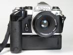 Nikon Chrome Nikon FE + Nikkor 50mm 1:2 + Nikon MD-12 Single, Nieuw