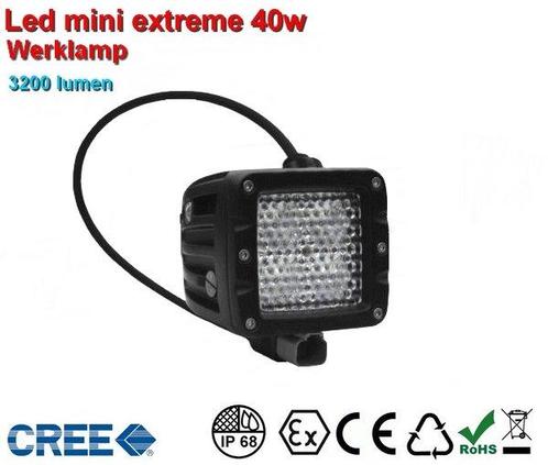 Extreme 40w Led werklamp 120graden AR Optics - 3.200 lumen, Auto-onderdelen, Verlichting, Verzenden