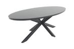 Ventaro ovale tuintafel 240x115 cm. - Donker grijs, Verzenden, Nieuw, Rond, Overige materialen