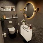 MONDIAZ FOWY toiletmeubel 60cm kleur talc. Waskom positie, Ophalen of Verzenden, Nieuw, Bad