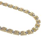 Halsketting - 18 karaat Geel goud, Witgoud, Sieraden, Tassen en Uiterlijk, Kettingen, Nieuw