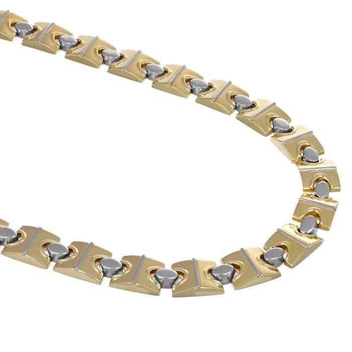 Halsketting - 18 karaat Geel goud, Witgoud, Sieraden, Tassen en Uiterlijk, Kettingen