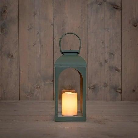 Solar Lantaarn Olijf - Met Kaars - 27 cm (tuinverlichting), Tuin en Terras, Buitenverlichting, Waterbestendig, Led, Zonne-energie