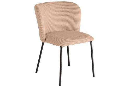 Stoel LYON roze koord zwart metaal rek - 44962, Huis en Inrichting, Stoelen, Ophalen of Verzenden