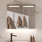 Fraaie aluminium spiegelkast met handige spiegelverwarming, Huis en Inrichting, Badkamer | Badkamermeubels, 50 tot 100 cm, Nieuw