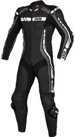 IXS RS-800 2.0 1PC Zwart Grijs Wit Kangaroe Leder Motorpak, Nieuw met kaartje, Overall, IXS, Heren
