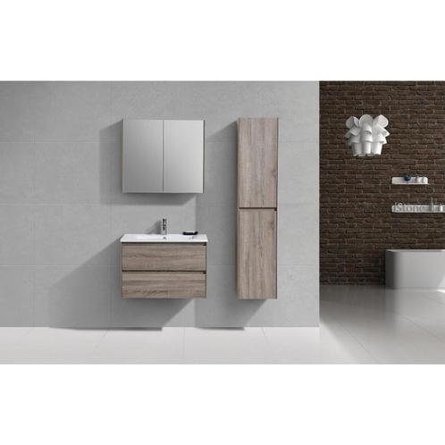 Badkamermeubelset Sanimar Murcia 75 cm Inclusief Spiegelkast, Doe-het-zelf en Verbouw, Sanitair, Bad, Nieuw, Ophalen of Verzenden
