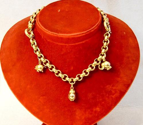 2-delige sieradenset - 18 karaat Geel goud - Armbanden /, Sieraden, Tassen en Uiterlijk, Antieke sieraden