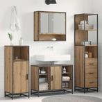 vidaXL Badkamer Kast artisanaal eikenkleurig 35 x 37.5 x 166, Huis en Inrichting, Badkamer | Badkamermeubels, Verzenden, Nieuw
